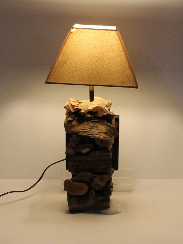 Houten Wandlamp