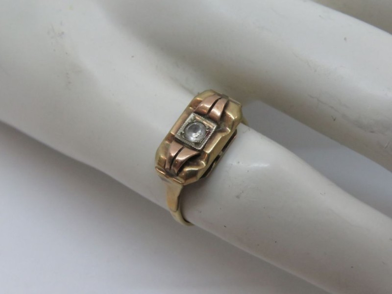 Art Deco ring 8K