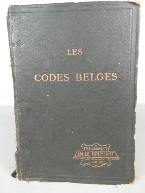 Antiek Franstalig Belgisch wet -en regelgeving boek 1923