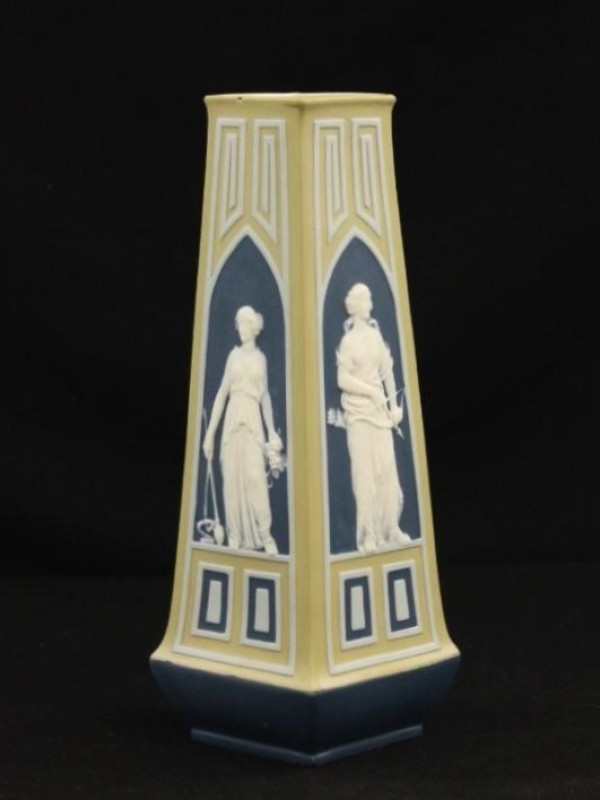 Art nouveau phanolith vaas Villeroy & Boch Mettlach