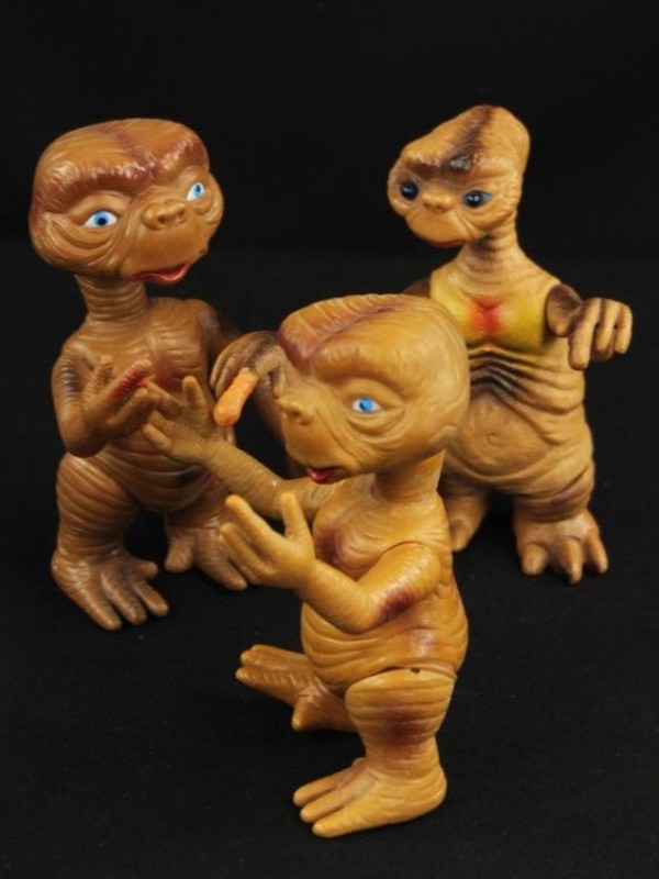 3 vintage E.T. figuurtjes