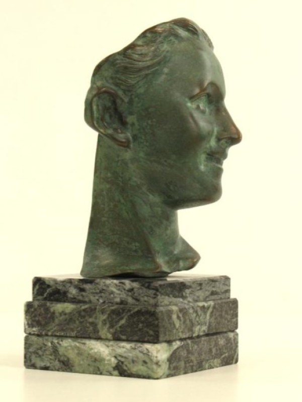 Bronzen buste naar Jean-Baptiste Carpeaux