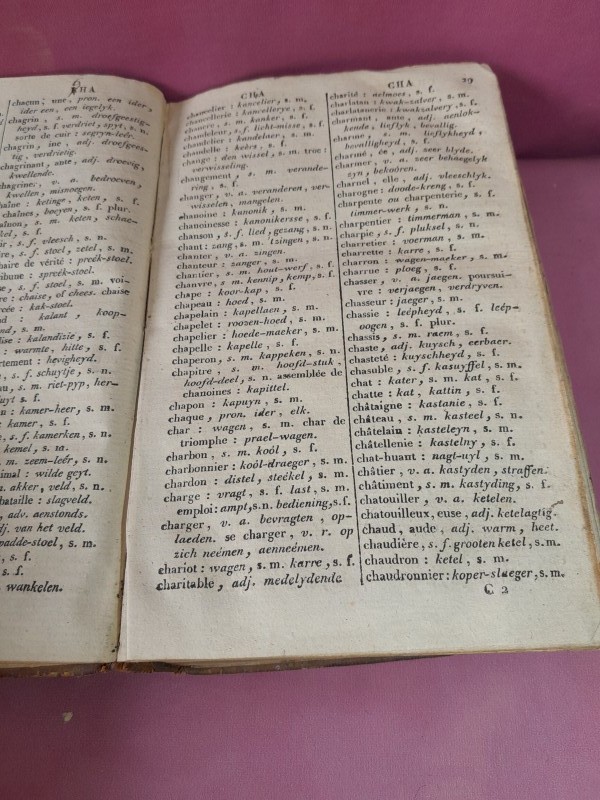 Antiek boek: Dictionnaire Abrégé des langues Française et Flamande - 1822