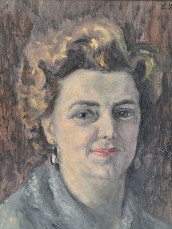 Portret van een statige dame - L.P. Moretti