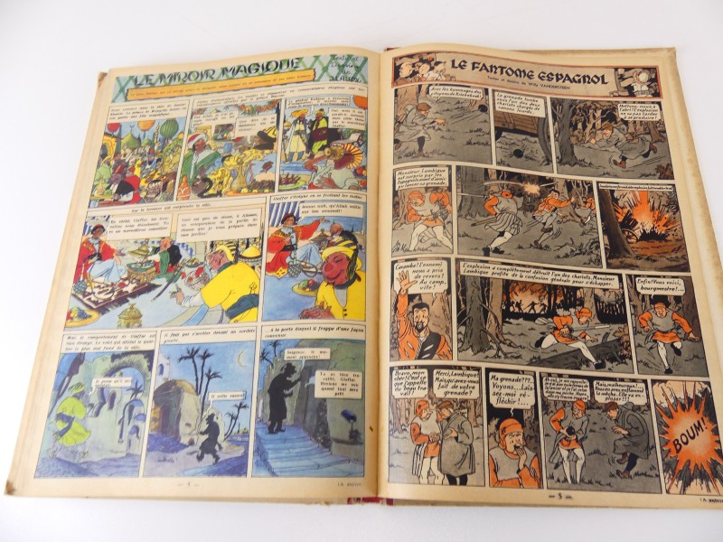 Lot 1 - vintage verzamelalbums – Le journal Tintin – nrs 7 en 9 en 11 – 1948/1950