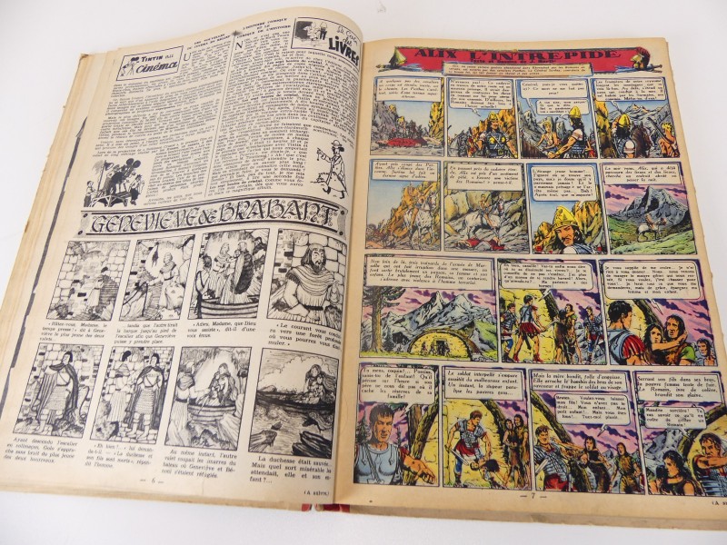 Lot 1 - vintage verzamelalbums – Le journal Tintin – nrs 7 en 9 en 11 – 1948/1950