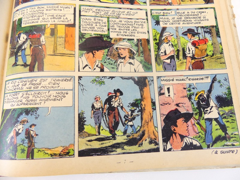 Lot 1 - vintage verzamelalbums – Le journal Tintin – nrs 7 en 9 en 11 – 1948/1950