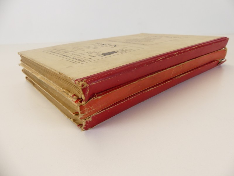 Lot 1 - vintage verzamelalbums – Le journal Tintin – nrs 7 en 9 en 11 – 1948/1950