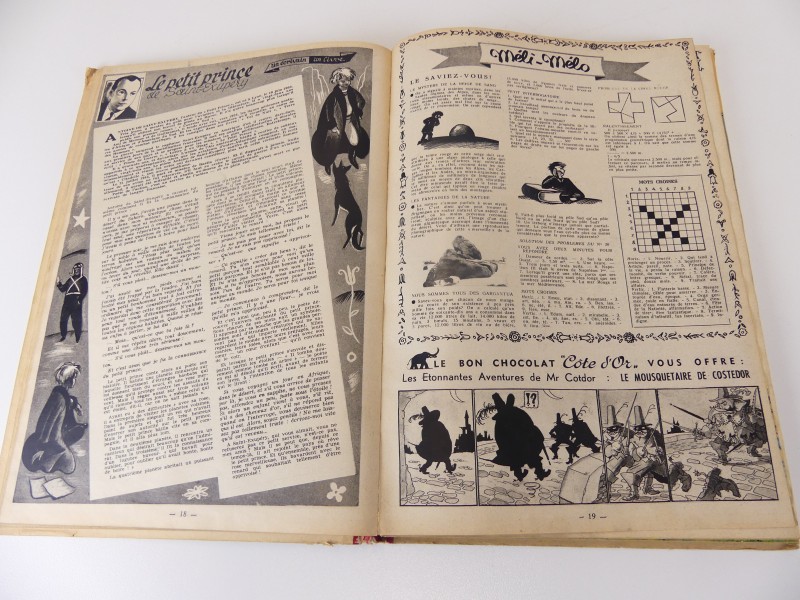 Lot 1 - vintage verzamelalbums – Le journal Tintin – nrs 7 en 9 en 11 – 1948/1950