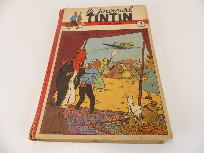 Lot 1 - vintage verzamelalbums – Le journal Tintin – nrs 7 en 9 en 11 – 1948/1950