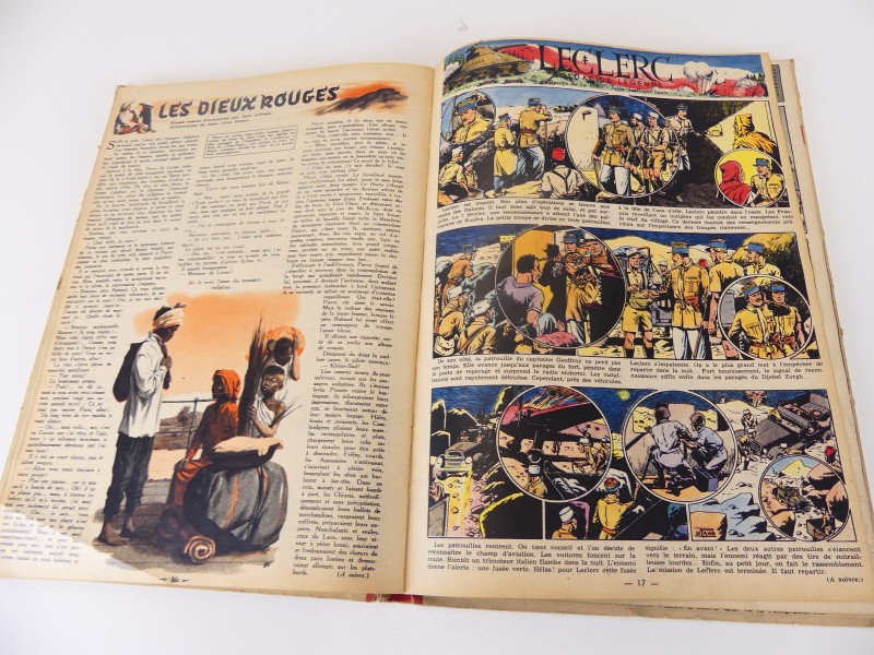 Lot 1 - vintage verzamelalbums – Le journal Tintin – nrs 7 en 9 en 11 – 1948/1950