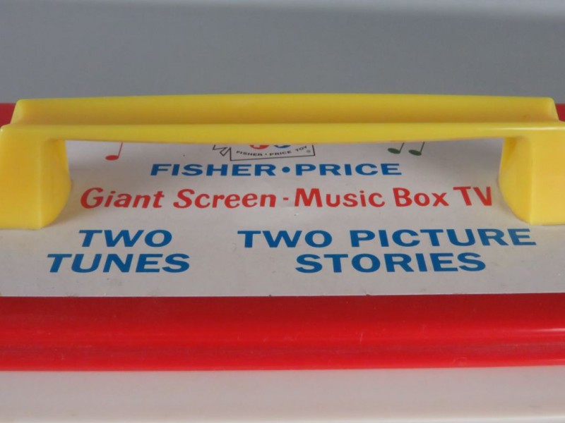 Fisher Price - Muzikale televisie (London Bridge en Row, Row, Row Your Boat) engels (getest en werkt)