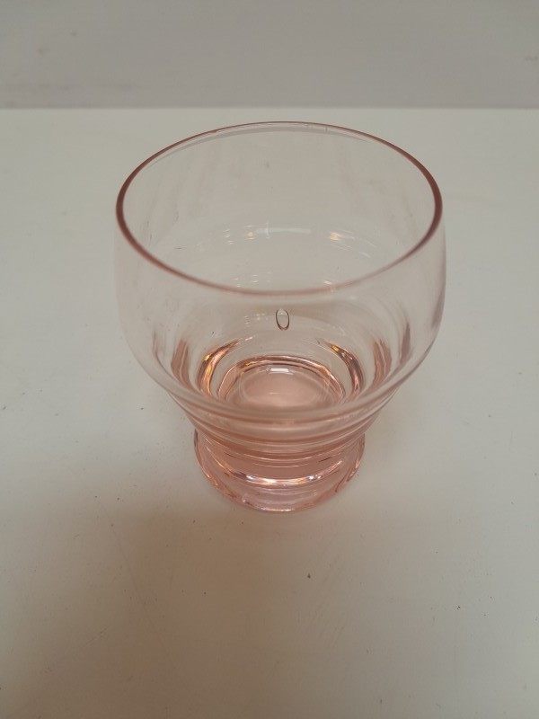 Art Deco roze glazen set