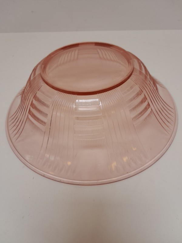 Art Deco roze glazen set