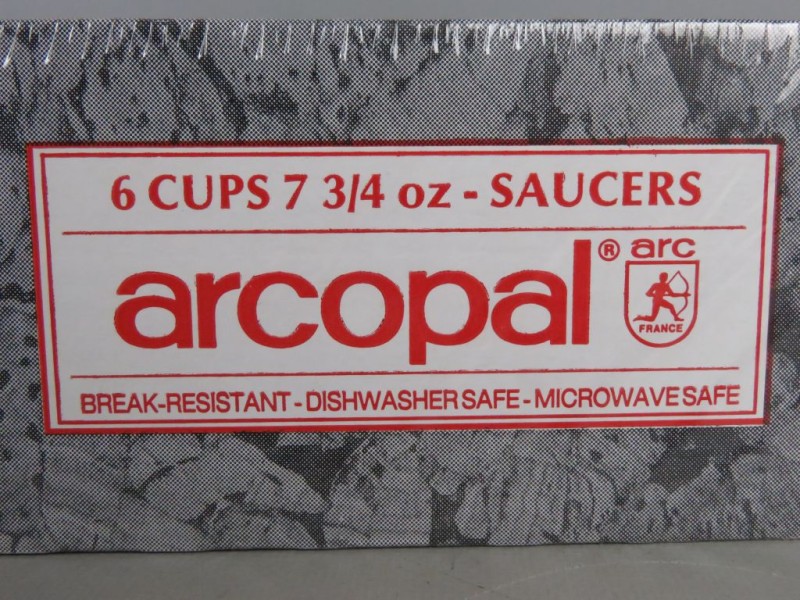 Vintage Arcopal koffieservies (nieuw)