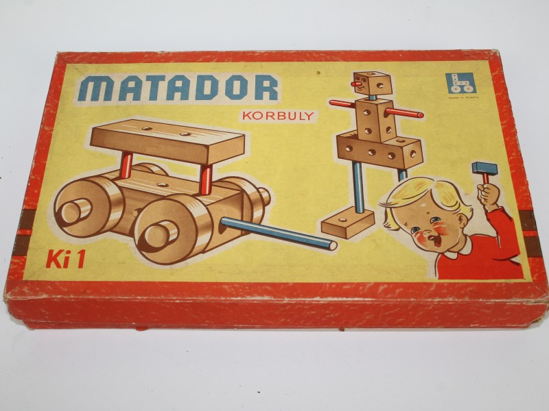 3 dozen vintage MATADOR constructie speelgoed