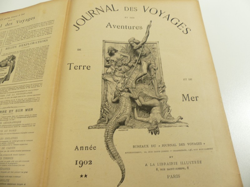 Antiquariaat bundeling - Journal des voyages et des aventures de terre et de mer - 1902