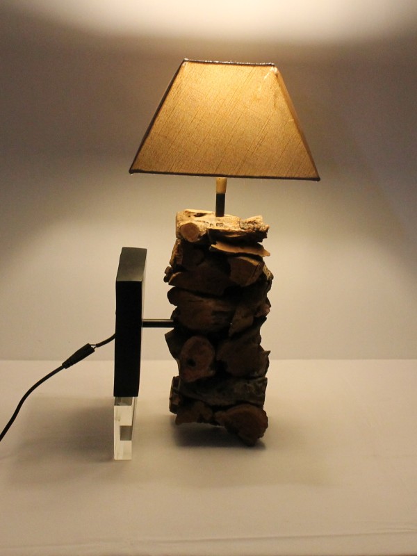 Houten Wandlamp