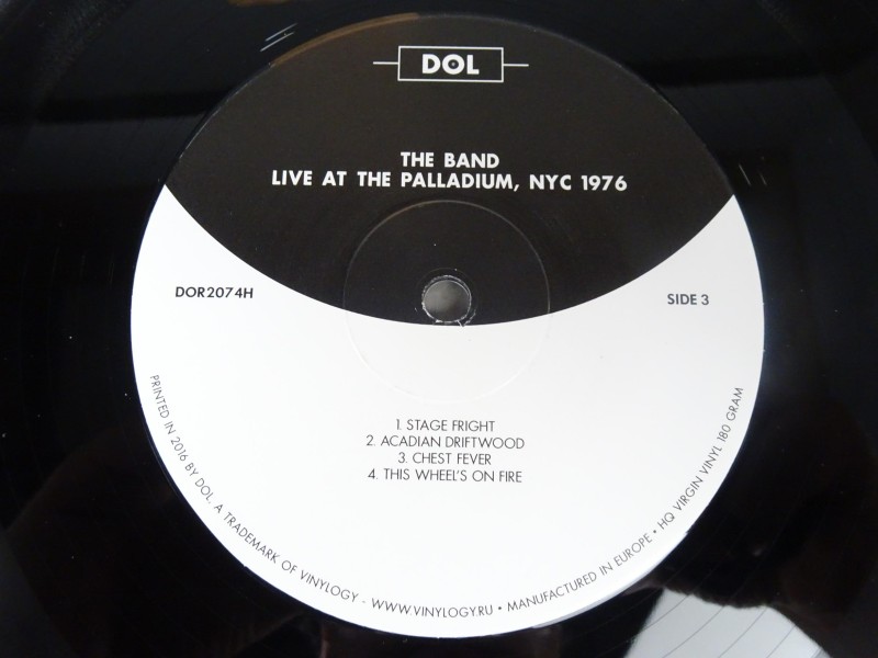 Dubbel live LP van The Band 1976