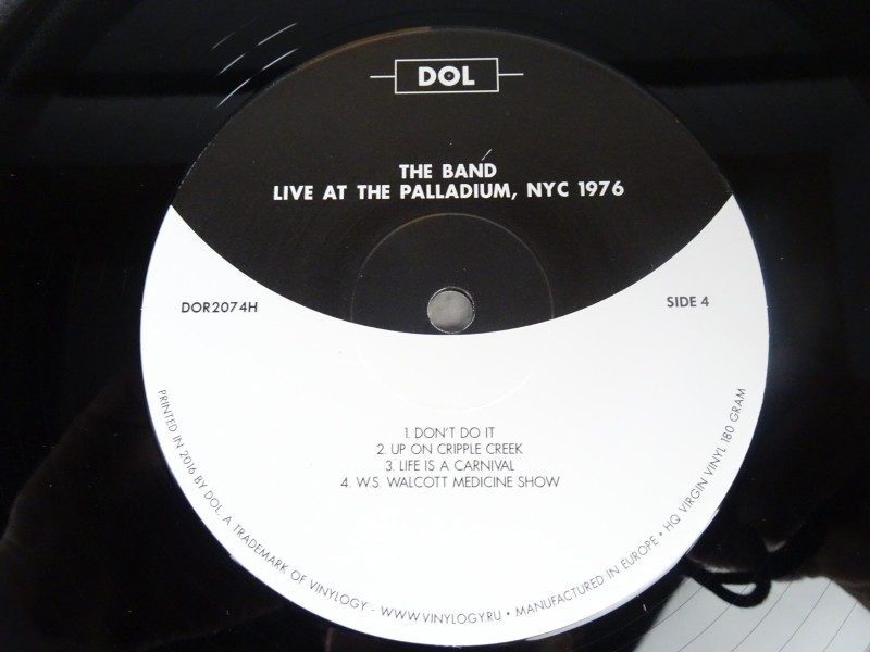 Dubbel live LP van The Band 1976