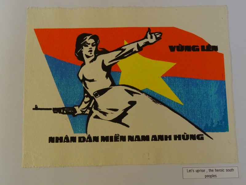 Set van 6 communistische prints op geschept papier