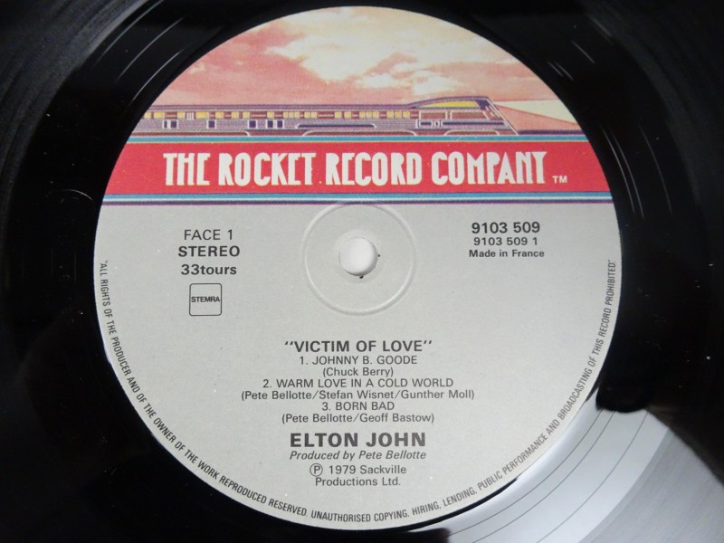 LP Elton John 1979 Victim Of Love