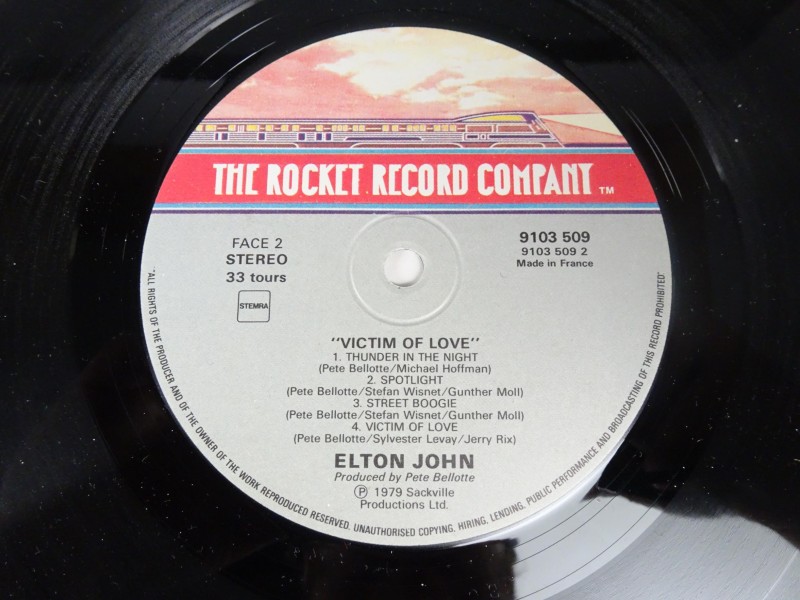 LP Elton John 1979 Victim Of Love