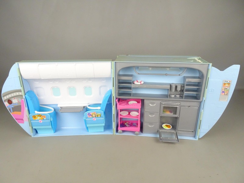 Lot Barbie jet+ barbie poppen + accessoires