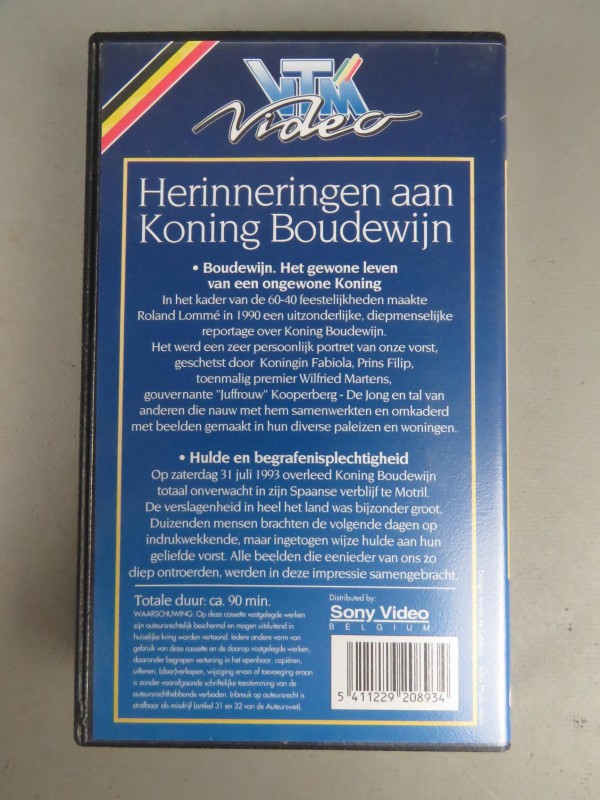 Lot van vier Royalty's VHS video's