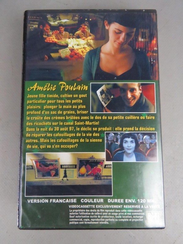 VHS video Amelie Poulain, aanrader!!!