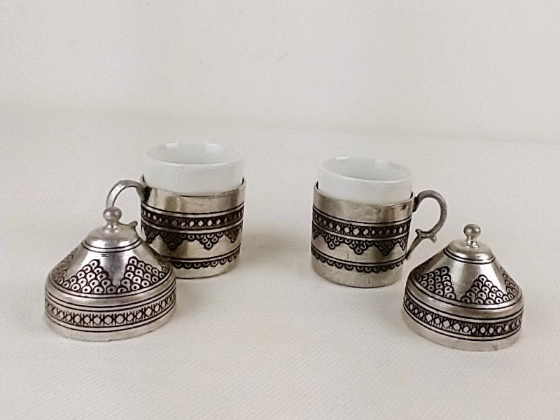 Handgemaakte Turkse koffieset