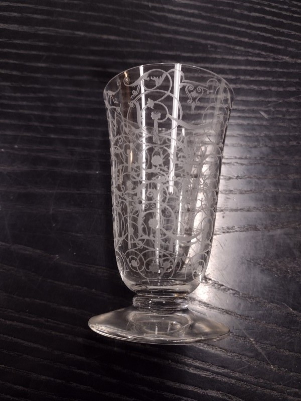 Vintage Art Deco Baccarat Kristallen Wijnglazen