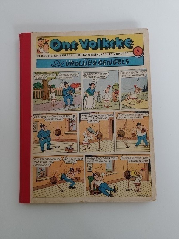 Vintage hardcover strip "Ons Volkske"