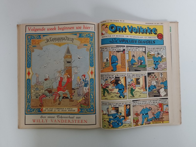 Vintage hardcover strip "Ons Volkske"