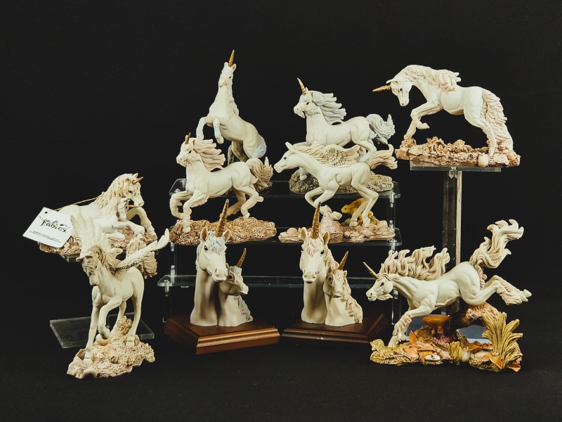 Lot Fables Unicorns en Pegasus, Holland Studio Craft Ltd., 1992
