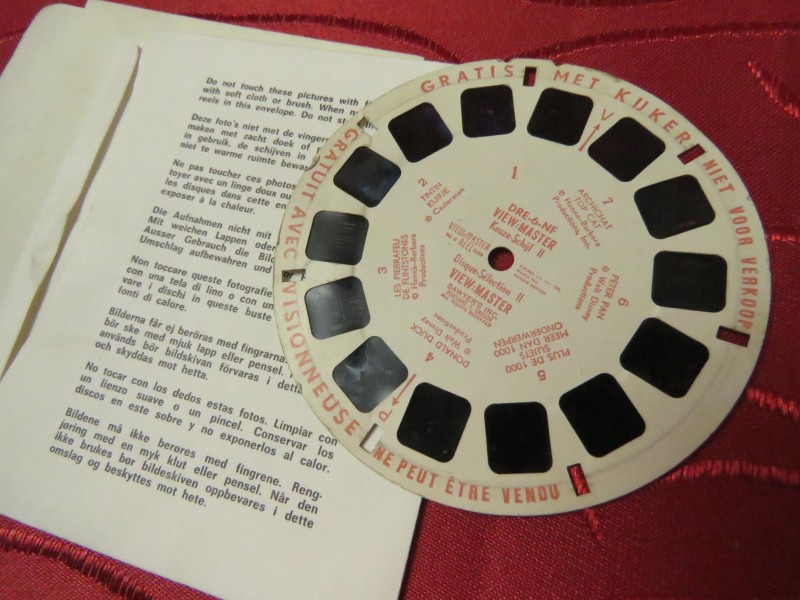 Viewmaster met cartoon fiches