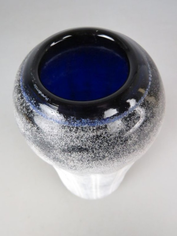 Kobalt blauwe Art-glass buisvaas