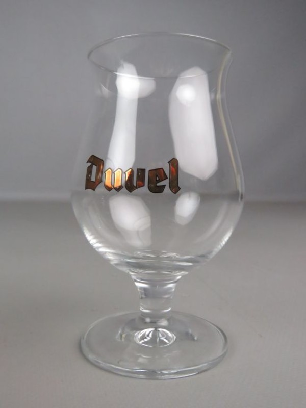 Duvel 15cl. en jubileumglas 150 jaar Duvel 33cl