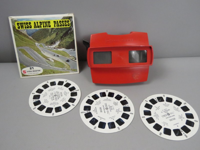 3D viewmaster met 2 fiches