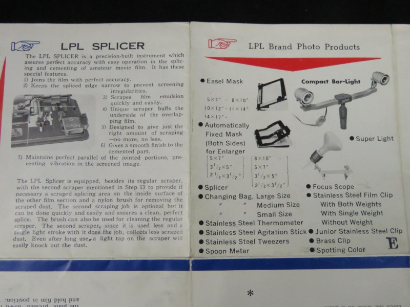 LPL film splicer