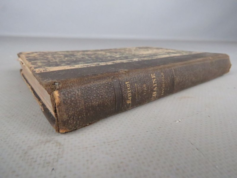 Pocket hardcover Franstalig "Une chaine invisible" tweede druk 1868.