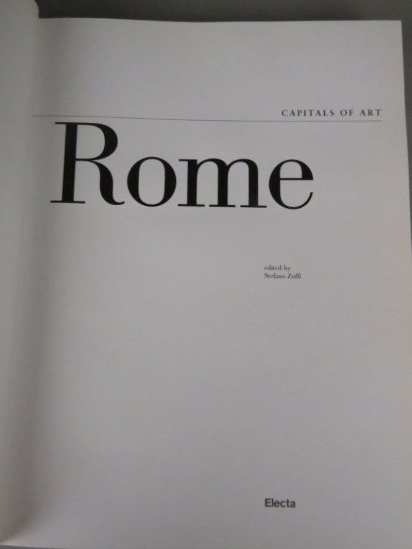 Engelstalige hardcover Capitals of art  "ROME"  2003.