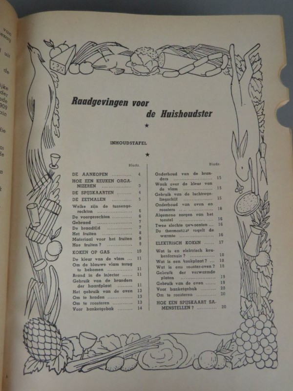 Kookboek " De raadsman in de kookkunst" 1962.