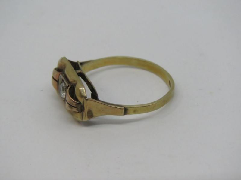 Art Deco ring 8K