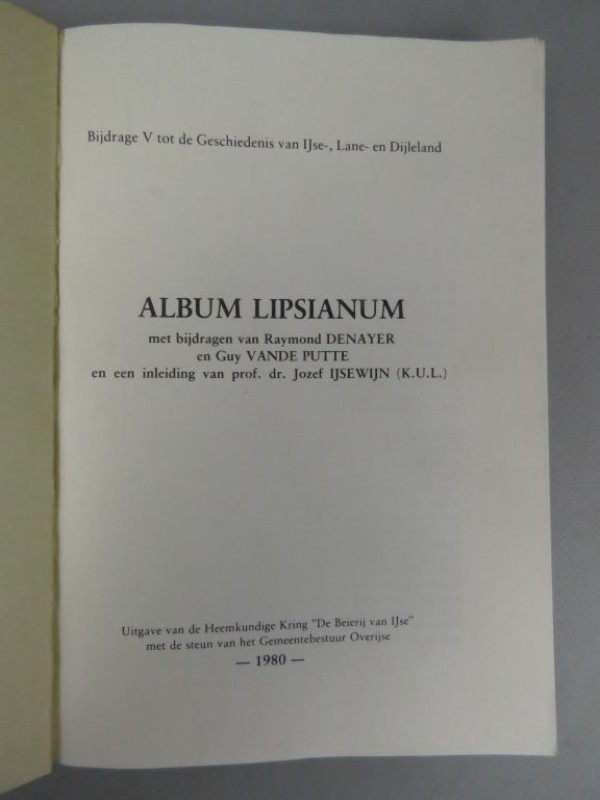 "Album Lipsianum" door de heemkring "De Beierij van Ijse" in 1980