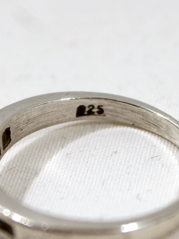 925 Zilveren Ring met Steentjes B