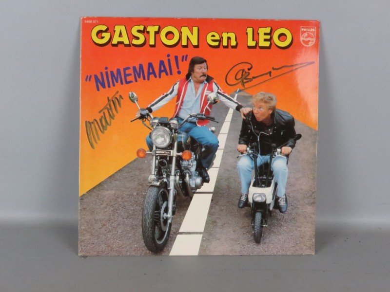 LP Gaston en Leo gesigneerd