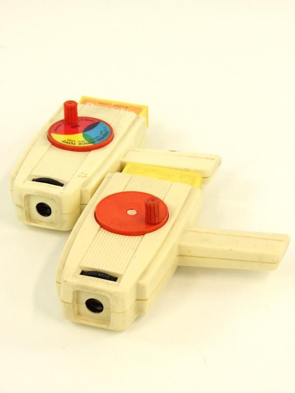 Vintage duo: Fisher Price draagbare filmviewer met verhalen - 1973