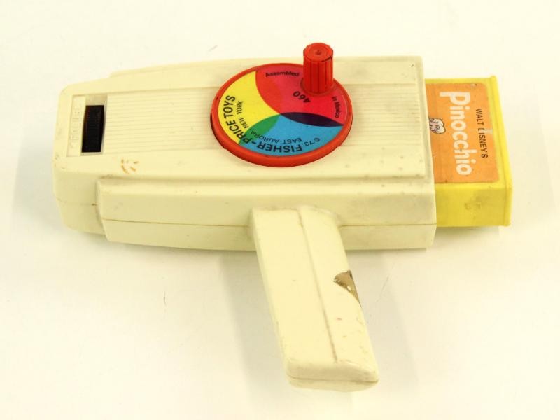 Vintage duo: Fisher Price draagbare filmviewer met verhalen - 1973