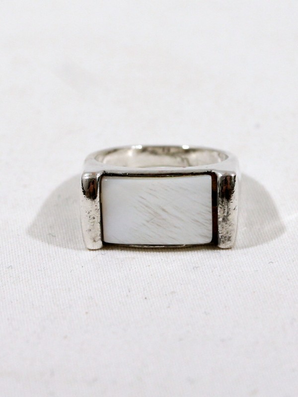 Zilveren Ring met Parelmoer